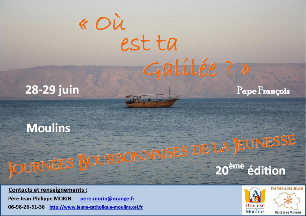 Affiche JBJ juin 2014 - Tibériade