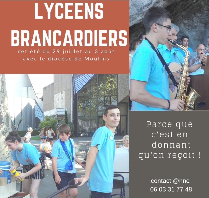 CET ÉTÉ LYCÉENS HOSPITALIERS A LOURDES du 29 juillet au 3 août 2019