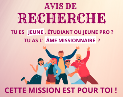 2 jeunes missionnaires pour le rural