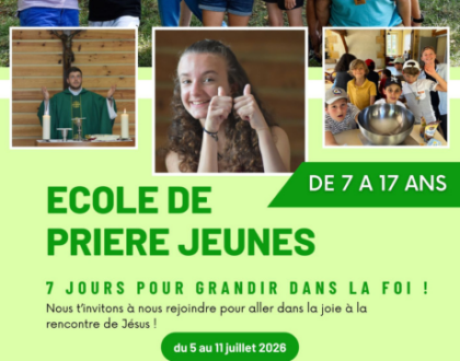 Ecole de Prière Jeunes 2026