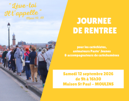 Journée de rentrée catéchèse – Pasto’ Jeunes – catéchuménat 2026